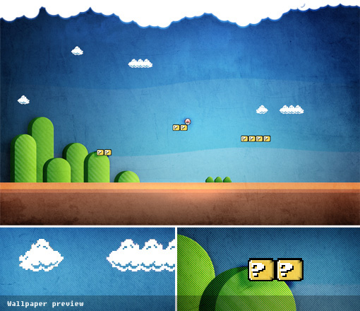 super mario bros wallpaper. Super Mario – The 8-bit